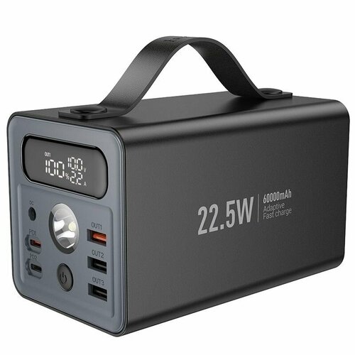Повербанк POWERBANK HOCO J138 60000 mAh 225W быстрая зарядка черный 5679₽