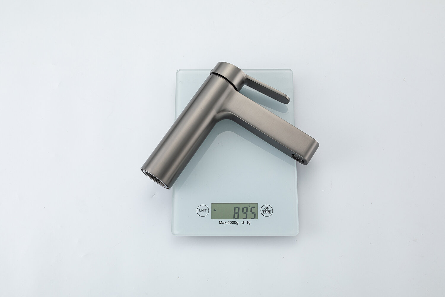 Смеситель для раковины с фиксированным изливом Gappo G1099-39 оружейная сталь — фото 1