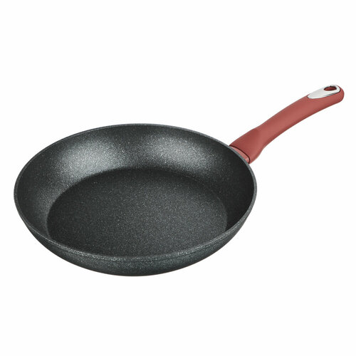 фото Satoshi лувьер сковорода литая d28см, антипригарное покрытие мрамор, индукция satoshi kitchenware