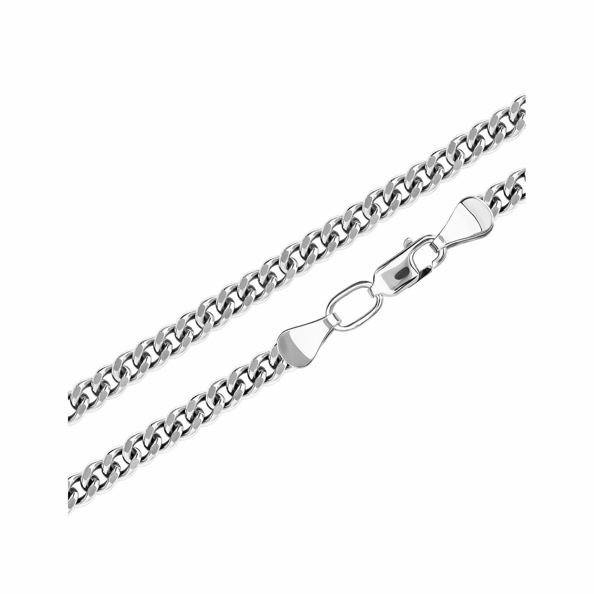 Браслет Diamant online, серебро, 925 проба, родирование, длина 21 см.