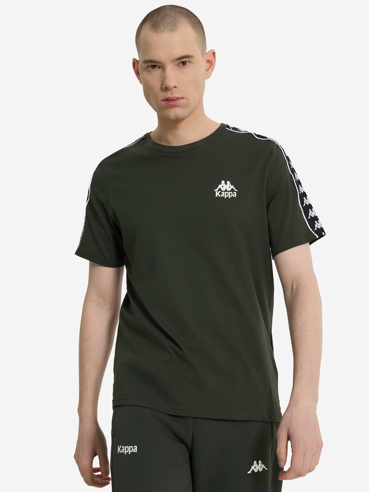 Футболка спортивная Kappa, размер 48, зеленый, — фото 1