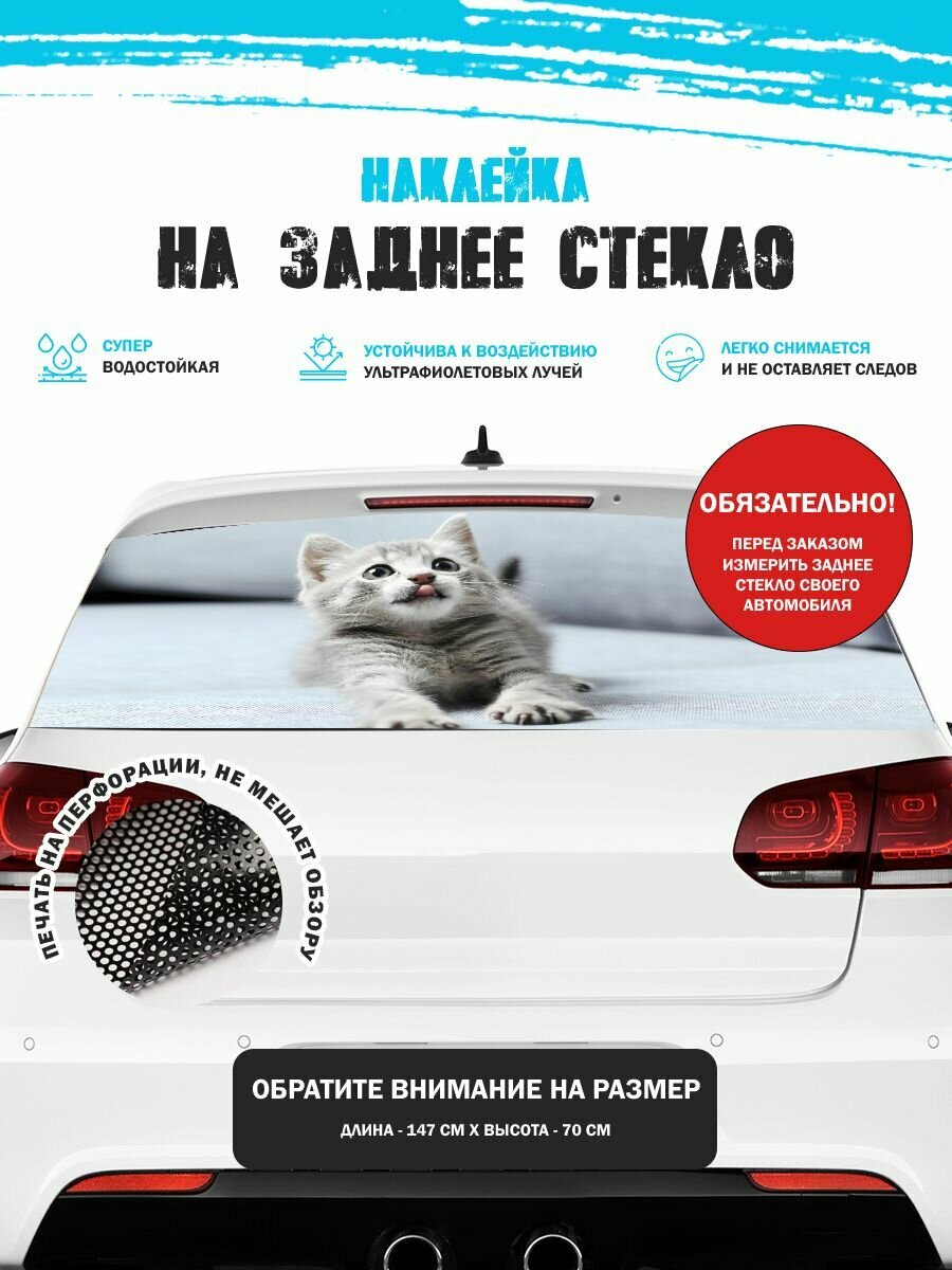 Наклейка на авто 150х70 см