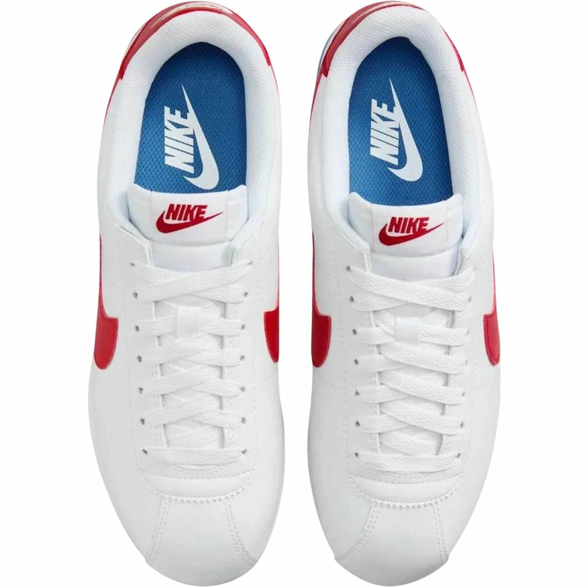 Кроссовки NIKE Cortez Classic Leather, полнота F, размер 9.5 US, белый — фото 1