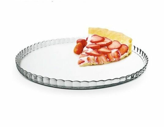 Изображение Блюдо Pasabahce Patisserie, круглое, прозрачное, стекло, 24см