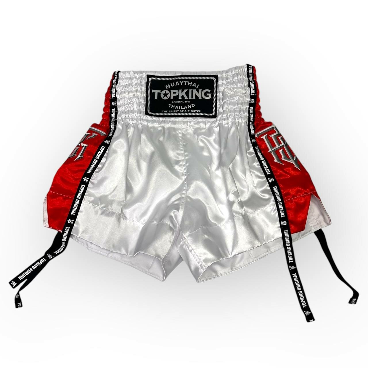 Шорты спортивные Top King Boxing, размер L, белый, красный — фото 1