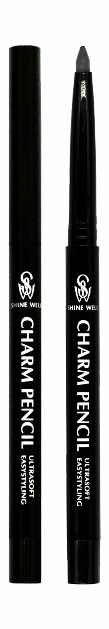 SHINEWELL Карандаш для глаз Charm Pencil, 1 г, 03 графитовый