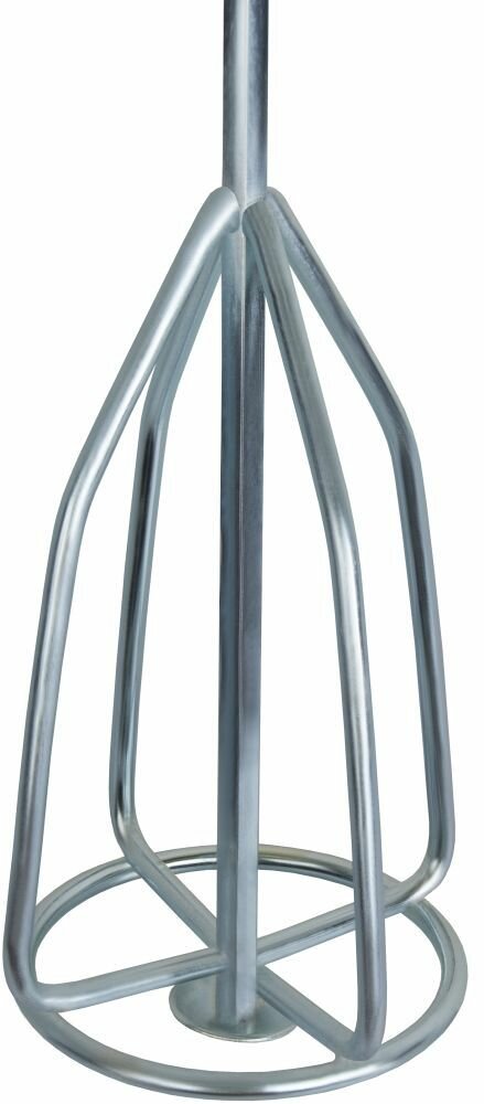 Насадка для перемешивания ПРАКТИКА хвостовик НЕХ 10, 100 х 600, гипсовые и цементно-песчаные смесигипсовые и цементно-песчаные смеси