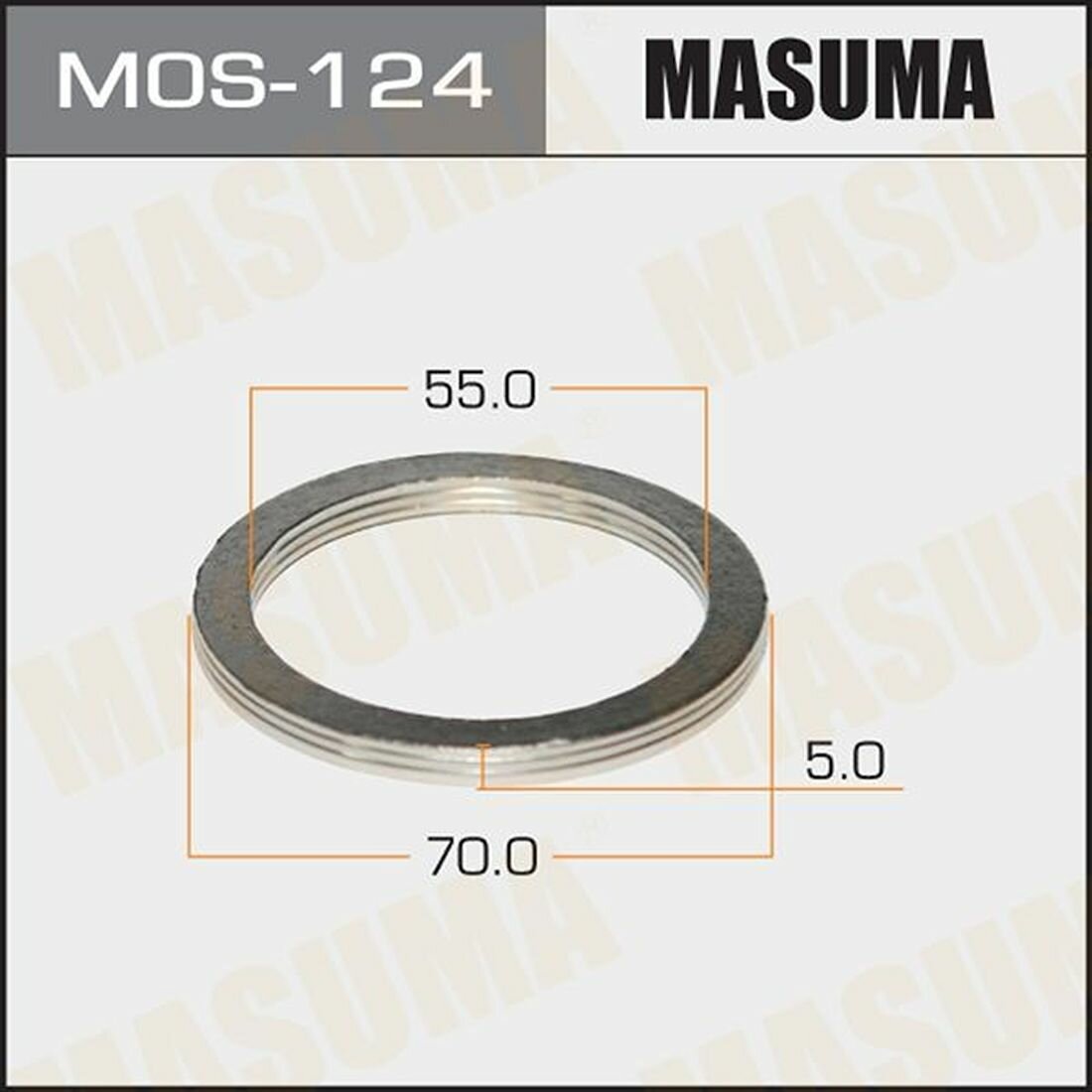Кольцо уплотнительное глушителя Masuma 55х70 MOS-124 1шт.
