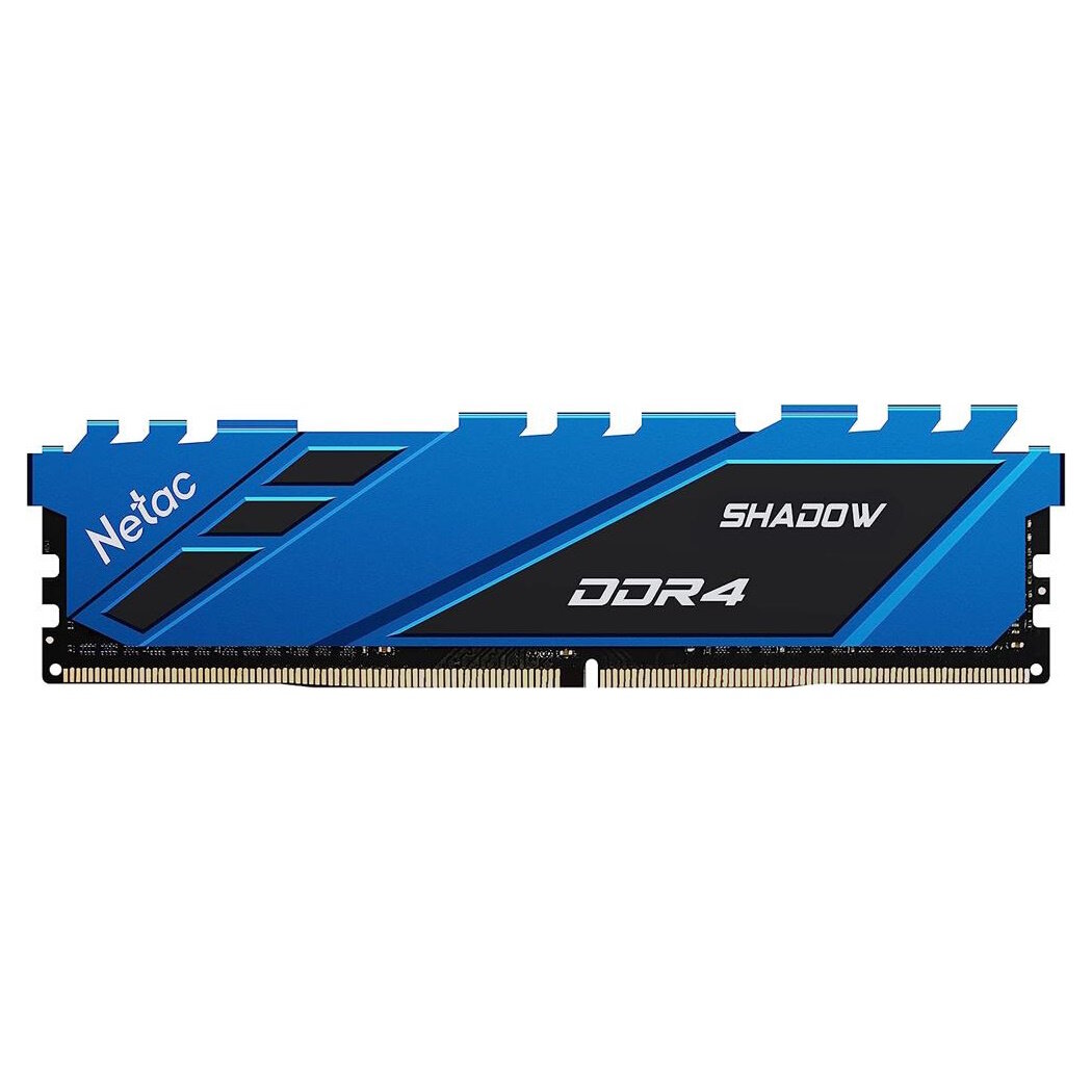 Оперативная память Netac Shadow NTSDD4P36SP-08B 8 Гб, DDR4, DIMM, 3600 МГц, синий
