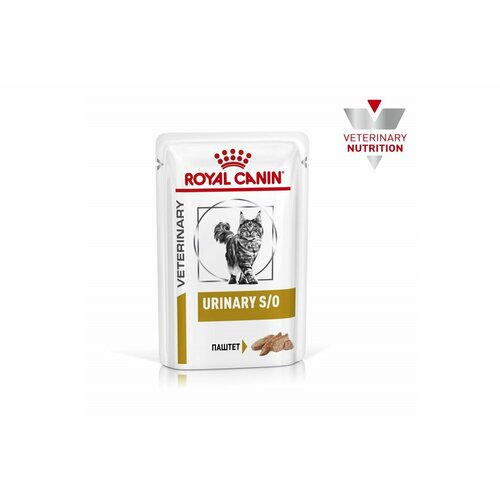 Royal Canin Urinary S/o влажный корм для кошек, 12 пакетиков 85 г (паштет)