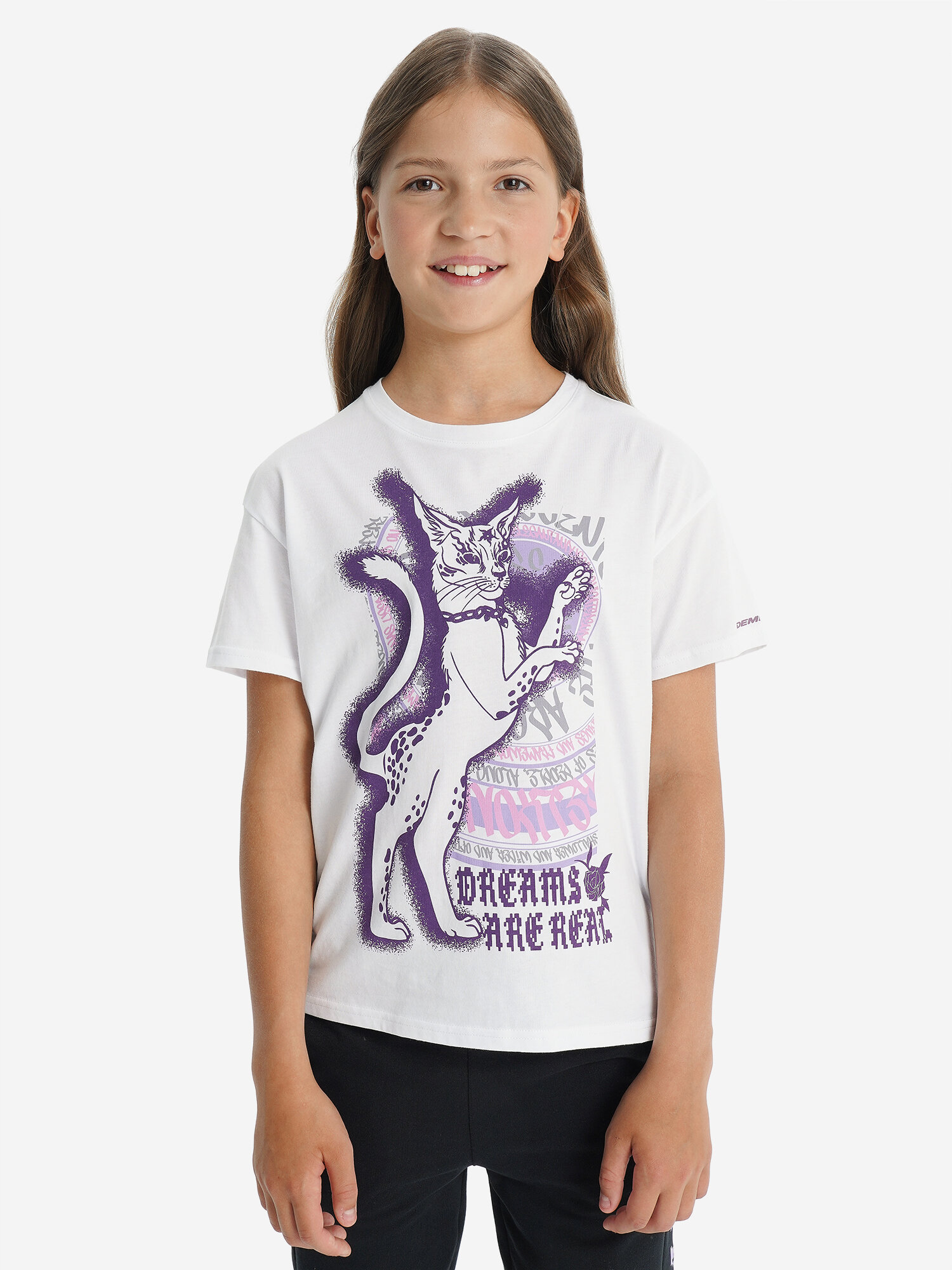 Футболка Demix, размер 146-152, белый — фото 1