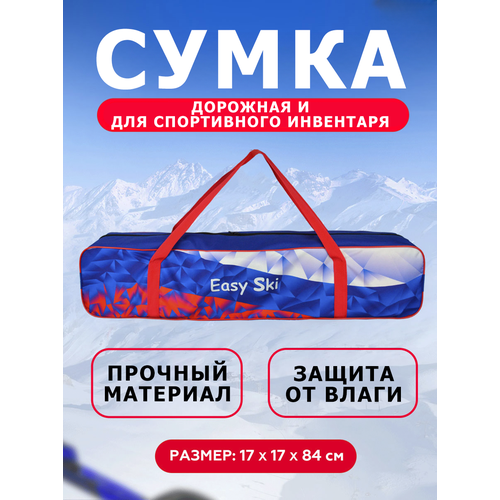 Сумка дорожная EasySki 19 л 14х17х83 см белыйсинийкрасный 4299₽