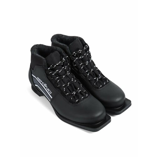 Ботинки лыжные SkiingIK1 TREK, NN75, р. 37, искусственная кожа, чёрные