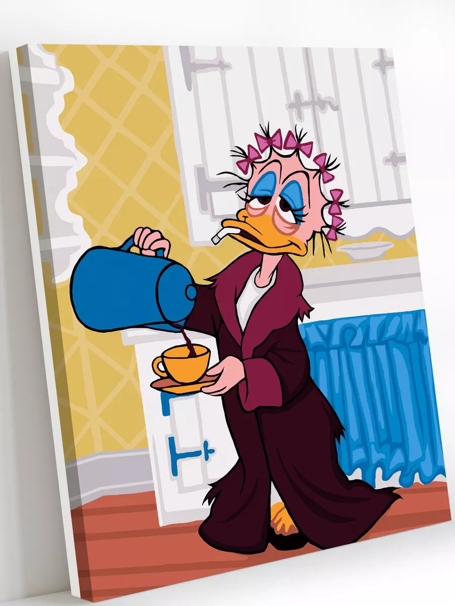 Картина по номерам на холсте с подрамником 40х50 см Доброе утро!