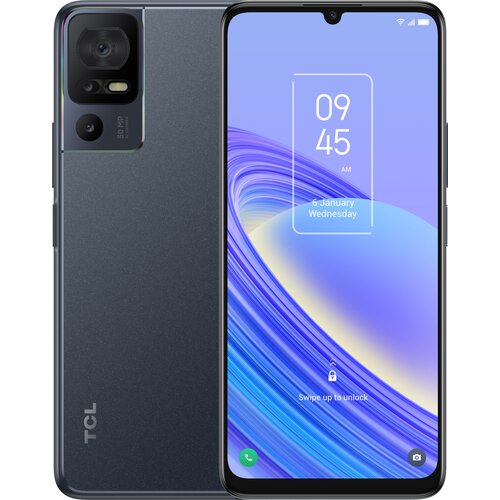 Смартфон TCL 40 SE 4/128 ГБ, Dual nano SIM, серый смартфон tcl 408 4 128 гб dual nano sim midnight blue