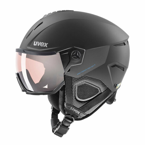 Шлем защитный uvex, Instinct Visor Pro V, 56-58, black matt