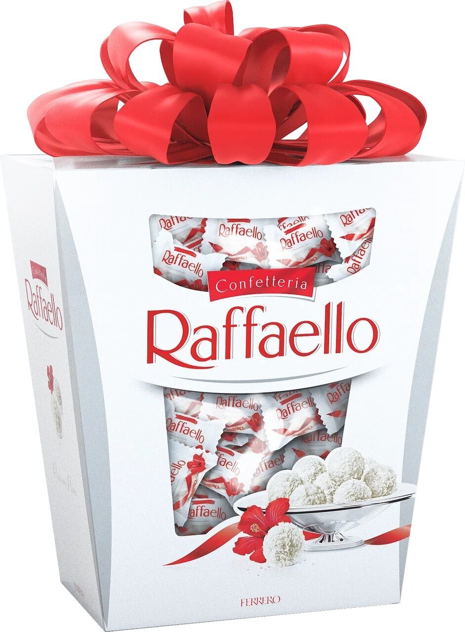 Raffaello миндаль и кокос, 500 г, подарочная упаковка, 50 шт. в уп. — купить в интернет-магазине по низкой цене на Яндекс Маркете