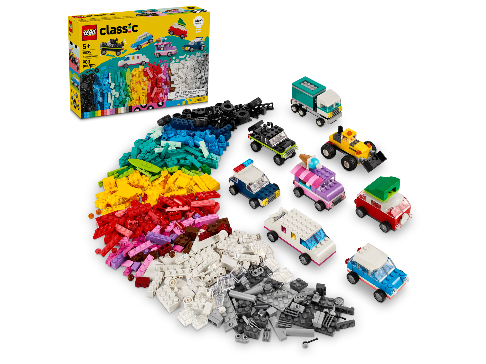 LEGO Classic 11036 Креативные автомобили, 900 дет.