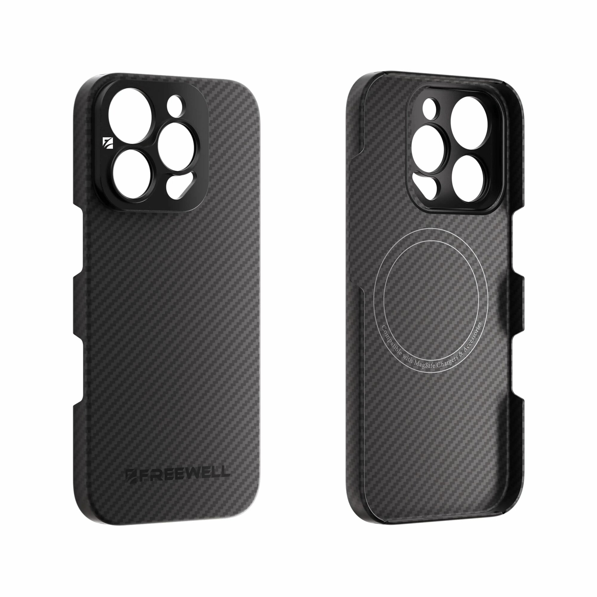 Чехол Freewell Pro Filmmaker для iPhone 16 Pro Max с креплением 17 мм для объективов и магнитных светофильтров, кевлар, MagSafe