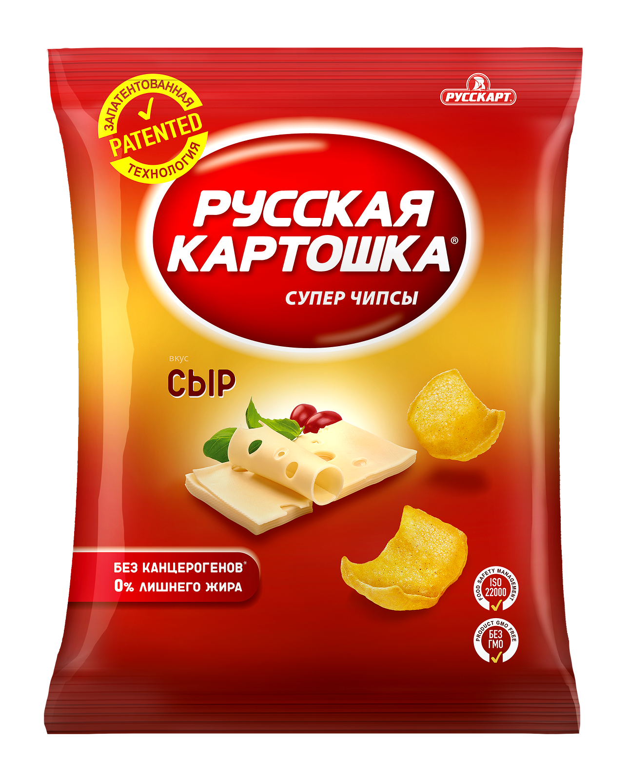 Чипсы Русскарт "Русская картошка" сыр ХБИ 140г