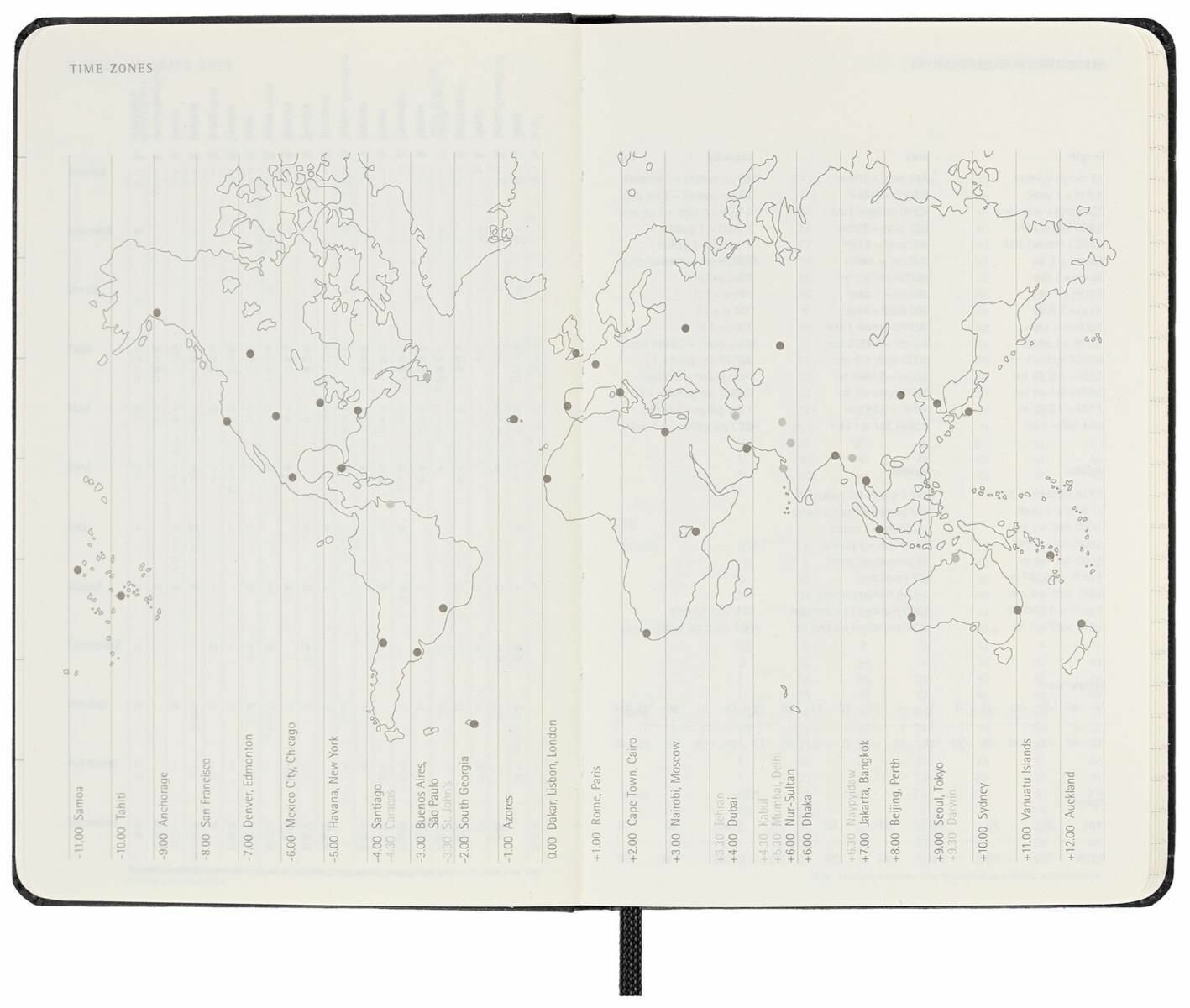 Еженедельник Moleskine Classic WKLY VERTICAL, черный (dhb12wv2) - фото №18