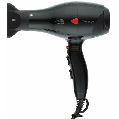 Фен Dewal Profile Compact 2000 Вт ионизация 2 насадки черный 413000₽