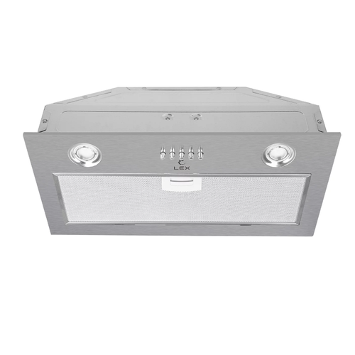 Вытяжка встраиваемая Lex Ghost 600 нержавеющая сталь управление кнопочное 1 мотор 1250000₽