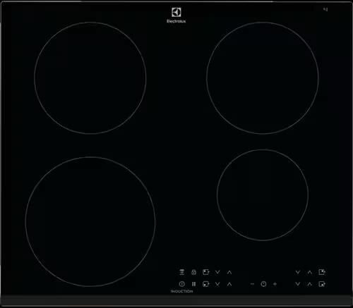 фото Встраиваемая варочная панель Electrolux Индукционная на 4 конфорки, cтеклокерамика, мощность: 7350 Вт, независимая установка, размеры (ШхГ): 59x52 см
