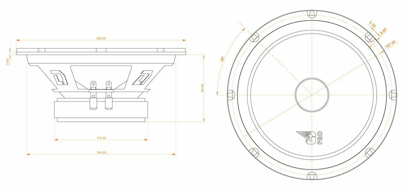 А/с DL Audio Gryphon Pro 200 Midbass