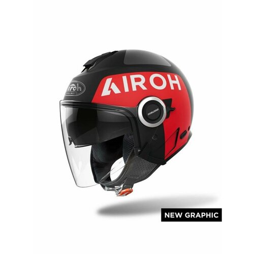 Открытый шлем Airoh Helios UP BLACK MATT L