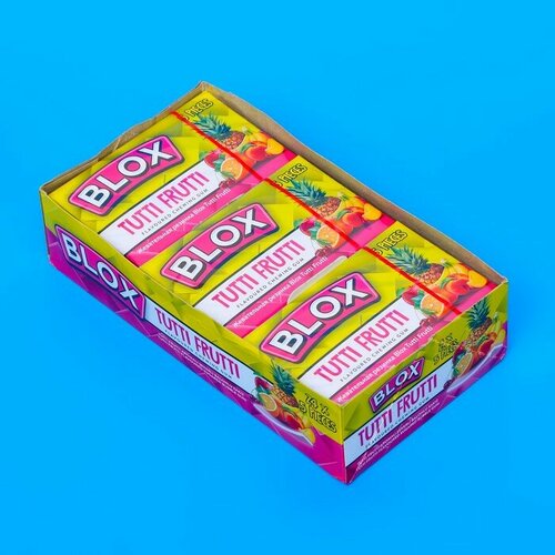 Жевательная резинка Blox со вкусом тути фрутти, 240 г, "Hidde"