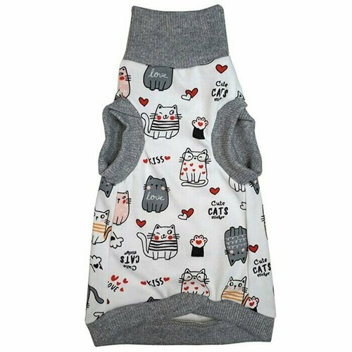 Одежда для животных, водолазка для кошек - Cats р. XL.OSSO, 1 шт. водолазка patratskaya размер xl белый