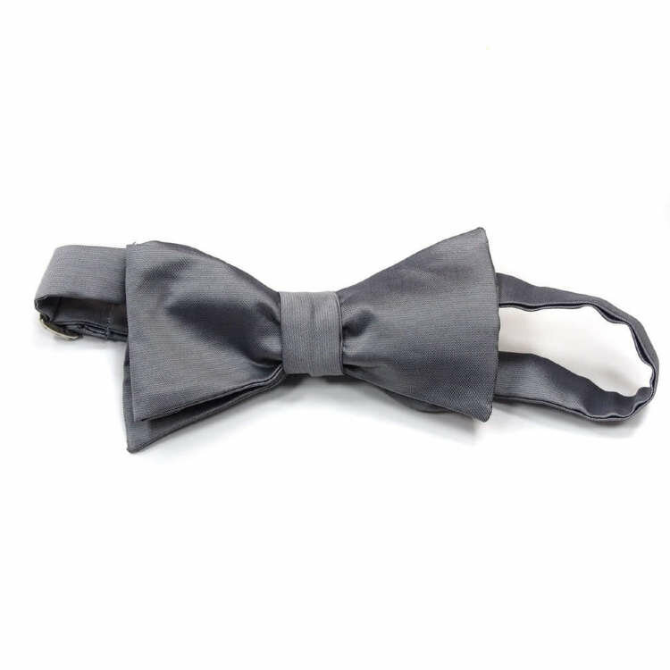 фото Стильная классическая серая бабочка-самовяз 827307