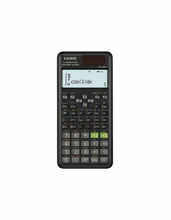 Калькулятор инженерный CASIO FX-991ESPLUS-SBEHD (162х80мм), 417функций, двойн. питание, серт. для ЕГЭ