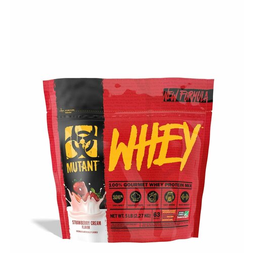 Протеин Mutant Whey 2270 г. Клубничный крем