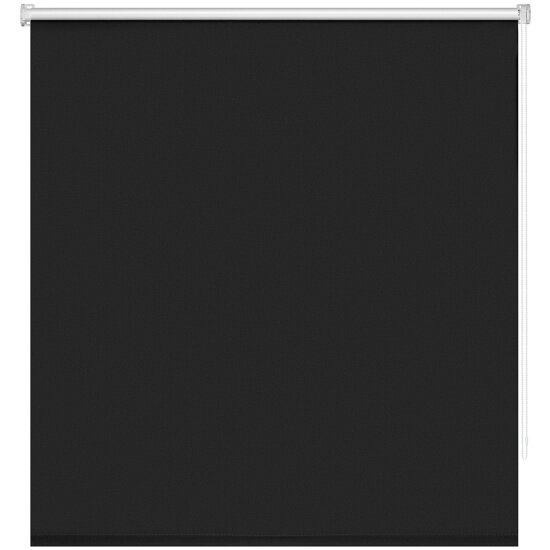 Рулонная штора Decofest блэкаут "Плайн" Чёрный графит 90х160, А0000032518