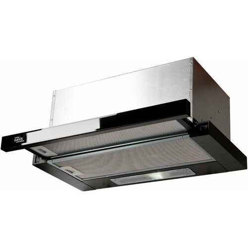 Встраиваемая вытяжка OASIS VT-60BG F управление кнопочное черный 918000₽