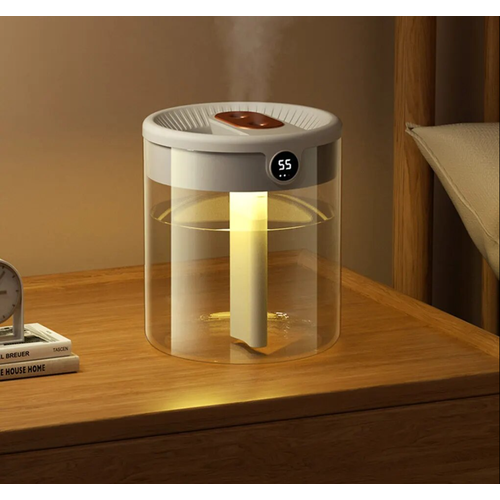 Увлажнитель воздуха K15 2000ml с двойным соплом и ЖК-дисплеем влажности 1299₽