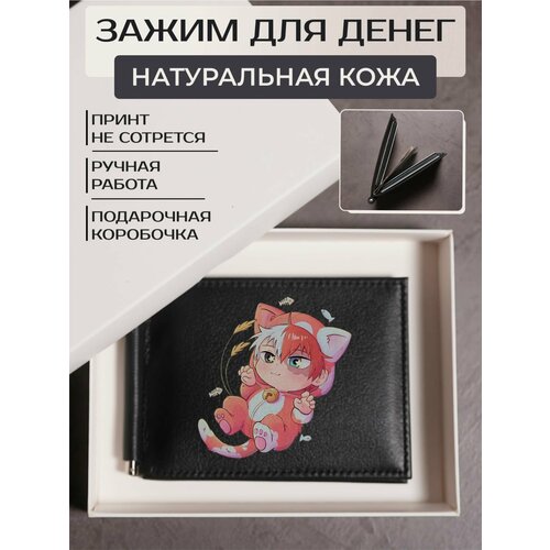 фото Зажим для купюр russian handmade, фактура гладкая, черный