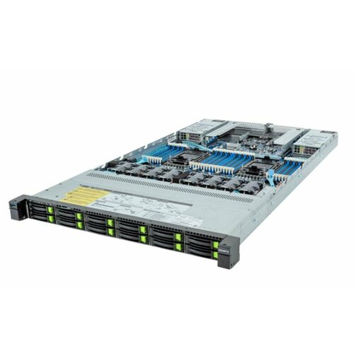 серверная платформа 1u gigabyte r183 s92 2 lga 4677 c741 32 ddr5 4 2 5 gen4 nvme sata sas hs 8 2 5 sata sas hs 2 pcie 2 glan mlan 3 usb 3 2 GigaByte Серверная платформа 1U R183-S92-AAD1 GIGABYTE