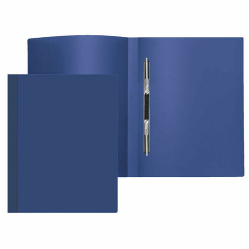 Папка скоросшиватель пружина А4 15мм пластиковая 0,6мм синяя (Attomex) арт.3111402. Количество в наборе 6 шт. папка скоросшиватель а4 синяя набор 10 шт