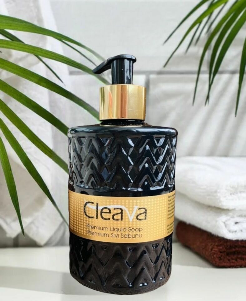 Жидкое мыло туалетное для рук и тела парфюмированное Cleava 400мл