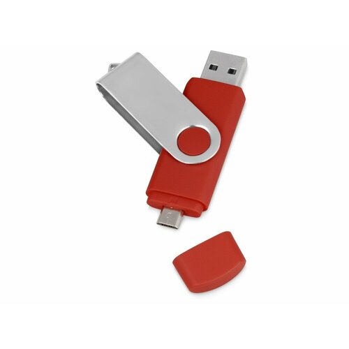 квебек USB/micro USB-флешка 2.0 на 16 Гб «Квебек OTG», красный