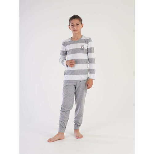 Пижама Vienetta, размер 9-10 лет, серый