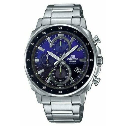 Наручные часы CASIO Edifice EFV-600D-2A, синий, черный наручные часы casio edifice efv 600d 2a синий серебряный