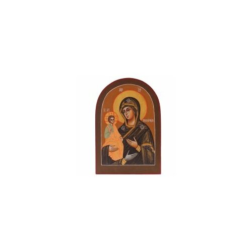 Икона арочная 9х13 БМ Троеручица #143819 икона троеручица с симеоном и саввой размер 20х25