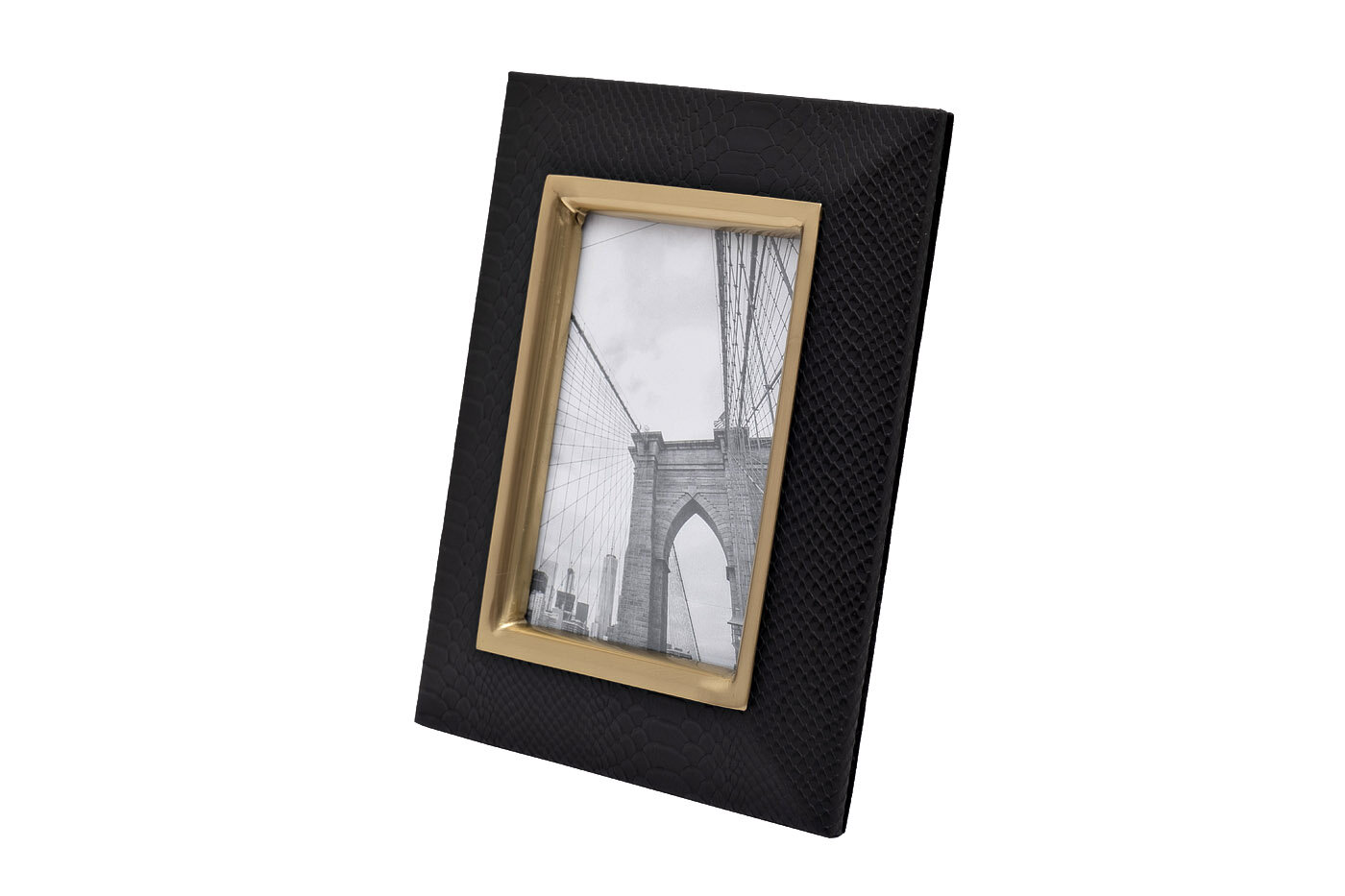 фото Фоторамка декоративная кожаная 22.5*2*26.5