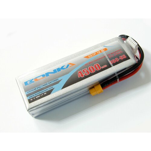 Аккумулятор LiPo Bonka 4500мАч 35C 185V BK-4500-35-5S 15586₽
