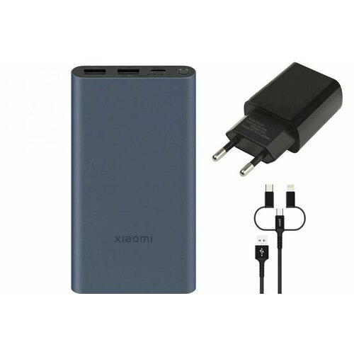 Внешний аккумулятор Xiaomi Mi Power Bank 10000mAh Black PB100DZM Выгодный 429000₽