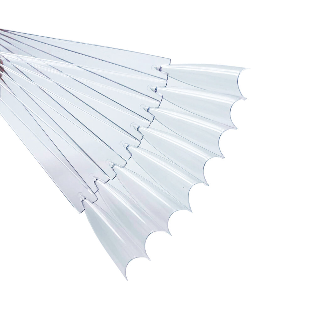 фото Палитра веер обратная на кольце Pink House прозрачная 50 шт.